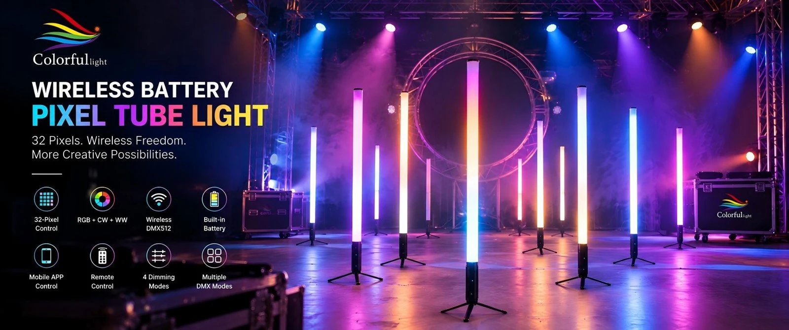 IP65 Pixel Tube light with battery IP65 Pixel Tube light with battery